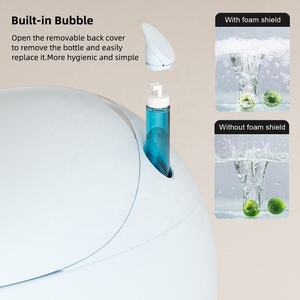WC intelligent en céramique bleu, à chasse d'eau puissante, à poser au sol, sans contact, avec drainage UV intelligent en S - Product Image 3