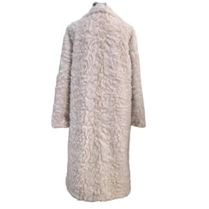 Nuovo Cappotto Lungo in <span class=keywords><strong>Pelliccia</strong></span> Sintetica di Volpe <span class=keywords><strong>Beige</strong></span> con Fiori 2026 da Donna, Spesso e Caldo, Stile Lusso, con Risvolto, per l'Inverno - Product Image 2