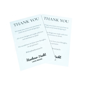 Chất Lượng Cao Tùy Chỉnh In Ấn Cảm Ơn Bạn Thiết Kế Mã QR Thiệp Chúc Mừng Bưu Thiếp Cảm Ơn Bạn Thẻ In Ấn - Product Image 3