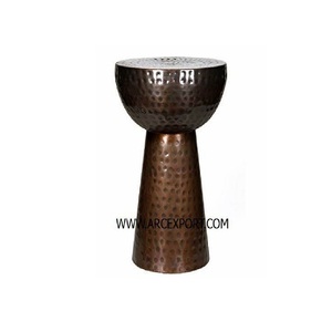 Tabouret martelé en Aluminium, décoration fantaisie, meilleure qualité, design de luxe, tabouret de décoration - Product Image 3