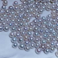 Perle d'eau douce en vrac blanche de 6 à 9mm de qualité AAA certifiée par un tiers pour la décoration de lunettes