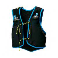 Gilet d'hydratation léger et respirant unisexe avec 2 flacons souples pour la course à pied, le marathon, la randonnée et le cyclisme