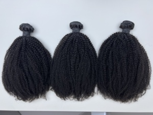 Extensions di <span class=keywords><strong>Capelli</strong></span> Umani <span class=keywords><strong>Afro</strong></span> Kinky Curly 11A Double Drawn 100% Vergini 4A 4B 4C di Qualità Premium - Product Image 4