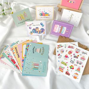 20 diseños únicos de tarjetas de feliz cumpleaños para niños, grandes notas de felicitación surtidas con sobres y pegatinas - Product Image 6