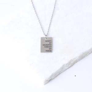 Joyería Cristiana, Collar con la Frase 'Dios Está Dentro de Ella, No Caerá', Joyería para Hija Cristiana, Joyería con Versículos Bíblicos - Product Image 4