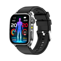 Reloj Inteligente E810 con ECG, Pantalla AMOLED de 1.95 Pulgadas, Monitorización de Frecuencia Cardíaca, Temperatura Corporal, Estado de Ánimo y Fatiga, Rastreador de Actividad Física
