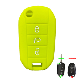 Couvercle de porte-clés pliant en silicone pour <span class=keywords><strong>Peugeot</strong></span> <span class=keywords><strong>208</strong></span> 2008 301 308 3008 RCZ 508 408 2008 307 étui pour citroën C3 C4 Berlingo 2021 - Product Image 5