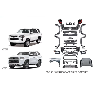 ชุดแต่งตัวถังรถกระบะ 4x4 ชุดแปลงกันชนหน้าและหลัง สำหรับ 4Runner ปี 2014-2024 อัพเกรดเป็นรุ่นปี 2025 - Product Image 1