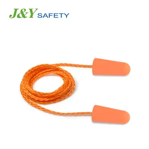 Protección auditiva a prueba de ruido, tapones para los oídos para dejar de roncar, con cordón de PVC