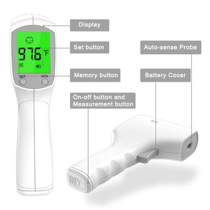CE ISO Handheld Babyly Termometro Infrarrojo Termômetro Gun Termoscanner Infravermelho para Adultos e Crianças - Product Image 5