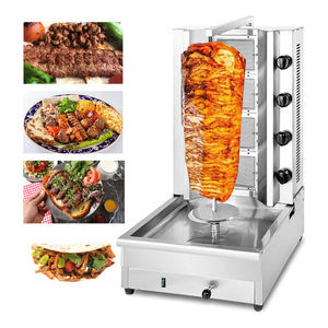 2023, superventas, máquina de Shawarma, fabricación de productos cárnicos eléctricos, <span class=keywords><strong>cuchillo</strong></span> Mach kebab, <span class=keywords><strong>cuchillo</strong></span> de hoja, 8 quemadores, máquina de shawarma de gas con - Product Image 3