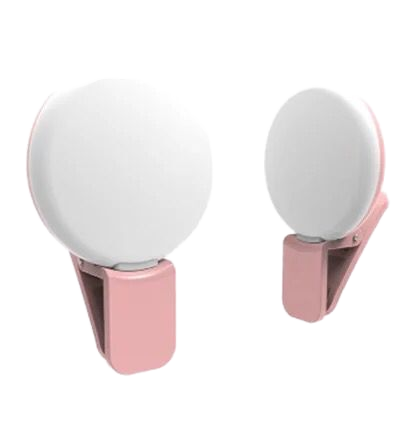 Custom Logo Rechargeable LED Camera Selfie Ring Light Mobile Phone Beauty Lamp with Flexible Self-Timer Hole Cutout Design Flash