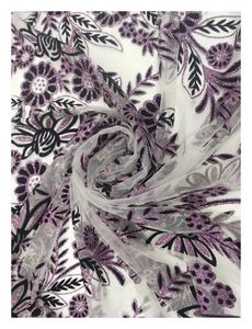 100% polyester sucre métallique avec <span class=keywords><strong>flocage</strong></span> robe de mariée tissus mode pour fête maille tissu avec impression brillante créative - Product Image 5