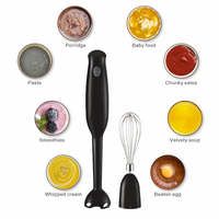 Mixeur Électrique Portatif 200W, Mixeur Alimentaire de Cuisine Amovible, Boîtier ABS, Mixeur Plongeant à Vitesse Unique pour la Cuisine à Domicile