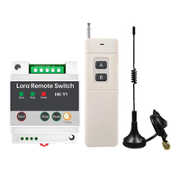 Module de relais sans fil DC12V/24V/AC220V/380V antenne externe 433Mhz interrupteur à distance pour lampe/pompe moteur tension maximale 220V Max 10A