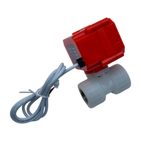 Vanne à boisseau sphérique électrique à action rapide DC12V/24V, 2 voies, en PVDF, pour contrôle de l'eau, protection IP67, 0,6 MPa, prise en charge OEM