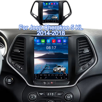 Jeep Cherokee 5 KL 10,4 pouces Stéréo sans fil DSP CarPlay/Android Auto USB WiFi GPS intégré Radio Lecteurs MP3/MP4 Caméra de recul DVR