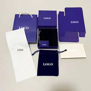 Caja de joyería de la famosa marca azul, directo de fábrica, para mujer, empaque de regalo de lujo, caja para colgante, pulsera y anillo, juego completo con accesorios. - Product Image 6