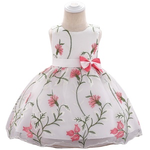 Nuevo Vestido de Princesa para Bebé Niña, Sin Mangas, Bordado a Mano, de Primera Calidad, en Oferta, para Bautizo - Product Image 1