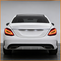 Pour Mercedes-Benz W205 C180 C200 C300 2015-2021 : Ensemble de feux arrière LED séquentiels au design « Demon Evil Eye » pour la mise à niveau esthétique (accessoires)