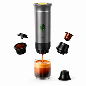 Cafetera 3 en 1 compatible con cápsulas de café y café molido, máquina de espresso automática de 7500 mAh para uso doméstico y exterior. - Product Image 6
