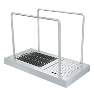 Tracked <b>Shoe</b> Sole Cleaning <b>Machine</b> CLW-T13P 6 Ft Stainless Steel For Cleanroom Use - Product Image 2