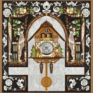 Orologio a <span class=keywords><strong>Cucù</strong></span> da Parete Silenzioso con Display a Lancette Singole per Soggiorno, Vendita Calda - Product Image 3