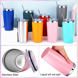 Vasos Térmicos Personalizados Baratos de 20oz, Doble Pared, Acero Inoxidable 304, para Cerveza, Café, con Tapa, Venta al Por Mayor - Product Image 4