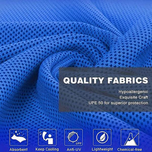 <span class=keywords><strong>Serviette</strong></span> rafraîchissante en microfibre tissée douce et respirante à séchage rapide pour le sport, le yoga, la gym, le golf, le camping et la course à pied - Product Image 3