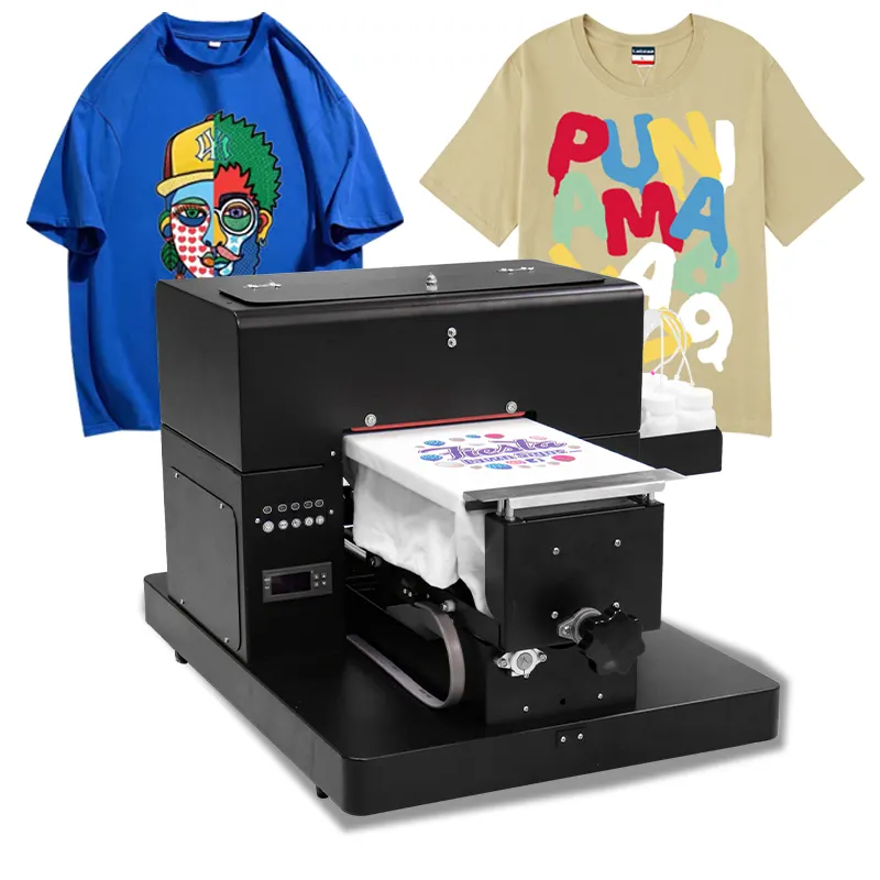 Flatbed printer A4 size DTG printer for T-shirt phone case printing with lowest price and high quality