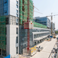 Moteur électrique haute efficacité, palan de construction 2 tonnes avec technologie de levage de bâtiment de type U brevetée, faible coût d'entretien
