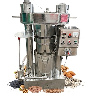 Presse à huile de sésame hydraulique commerciale haute performance, avec filtre à huile, facile à utiliser, traitement par lots - Product Image 1