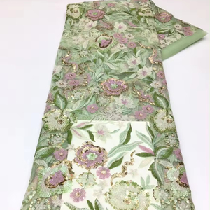 Đa màu sắc vải tuyn vải đa màu sequin Vải đôi <span class=keywords><strong>Net</strong></span> sequin ren - Product Image 1