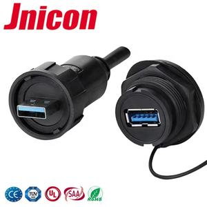 深センデータコネクタ防水<span class=keywords><strong>USB</strong></span>コネクタM19パネルマウントIP68 - Product Image 1