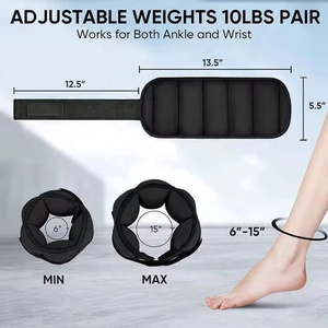 VIGFIT 2026 Pesas de Tobillo Ajustables con Logotipo Personalizado de Fábrica, Pesas de Arena para Brazos y Piernas, Accesorios de Fitness para Gimnasio en Casa - Product Image 4