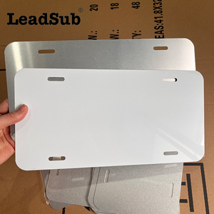 Cadre de plaque d'immatriculation de <span class=keywords><strong>moto</strong></span> et de voiture européenne personnalisé par sublimation, blanc, en aluminium, avec gaufrage, plaque d'immatriculation - Product Image 5