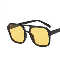 Lunettes de Soleil Rétro Tendance Grand Cadre Haute Qualité Anti-UV