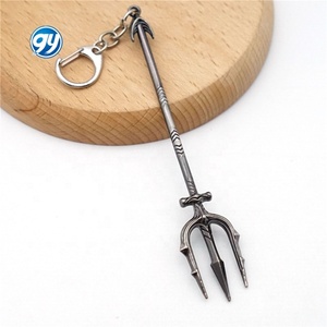 Aquaman Trident arma colgante arpón llavero de Metal Regalo de Cumpleaños Dropshipping - Product Image 2