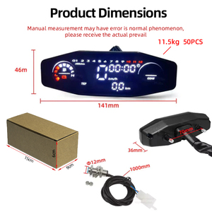 Nuevo Velocímetro LCD HD Universal para Motocicleta, Tacómetro, Odómetro para Motos de 12V - Product Image 2