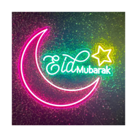 Décoration de Ramadan en gros : Enseigne néon lumineuse personnalisée avec lettres, télécommandée