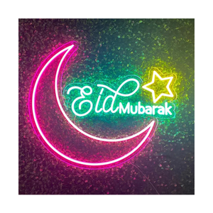 Décoration de Ramadan <span class=keywords><strong>en</strong></span> gros : Enseigne néon lumineuse personnalisée avec lettres, télécommandée - Product Image 1