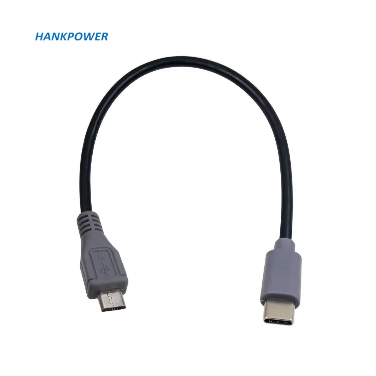 Cable de carga de datos USB tipo C a Micro 5 pines para Android, Micro dedes, teléfono móvil y portátil