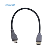 Câble USB Micro et Type C vers Micro 5 broches, pour recharge de données, pour téléphone portable Android