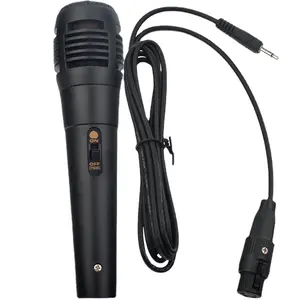 Yüksek kaliteli vokal dinamik mikrofon ile on/off anahtarı kablolu karaoke mikrofon ile 16.4ft XLR kablo kablolu vokal mikrofon