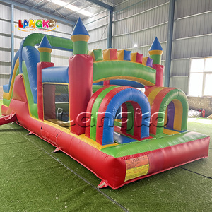 Équipement de jeux d'extérieur à prix réduit : Combo château gonflable avec toboggan, château gonflable pour enfants, parcours d'obstacles gonflables - Product Image 2