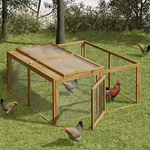 <span class=keywords><strong>Cages</strong></span> pour animaux de compagnie en bois pliables fermeture à bouton pression à la mode pour chiens lapins poulets perroquets canards Pigeons - Product Image 2
