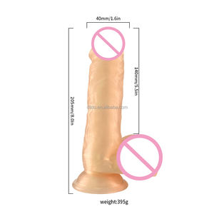 Latest 20.5cm PVC Macaron Dildo with Strong Suction Cup Realistic Colorful Dildo for Women and <strong>Gay</strong> Men - Product Image 3