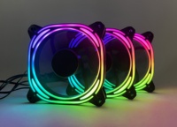 Nouveauté JNP TECH Kit de refroidissement par eau avec ventilateur à roulement fluide de 120 mm, LED colorées et dissipateur thermique en cuivre pour boîtier PC de jeu