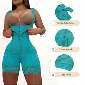 Fajas Colombianas Gaines Ventre Plat pour Femme, Bodys Sculptants à Buste Ouvert avec Zone Fessier Agrandie - Product Image 4
