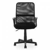 Chaise de bureau en maille ergonomique à hauteur réglable avec support lombaire pour le personnel de l'entreprise